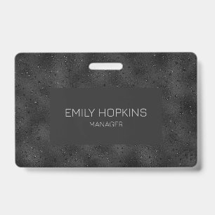Luxury black background ID badge