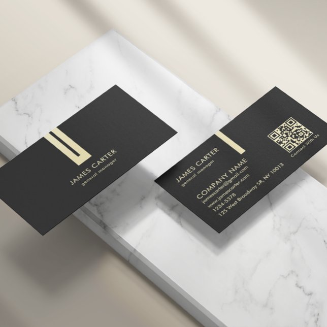 Luxury Black & Gold Business Card (Creator Uploaded)