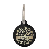 Luxury Black Gold Foil Pet Supplies 