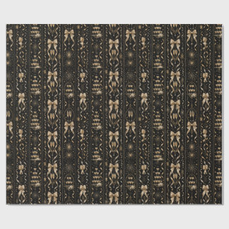 Luxury Black Gold Gift Wrap | Art Deco