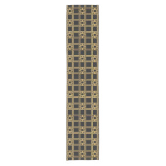Luxury Black Gold Greek Key Pattern Short Table Runner