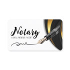 Luxury Black Gold Loan Signing Agent Notary Public