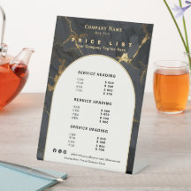 Luxury Black Gold Marble Agate Elegant Price List