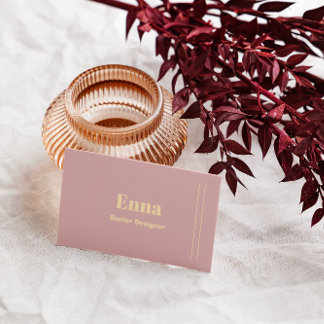 Luxury Black & Gold Minimalist Professional  Business Card