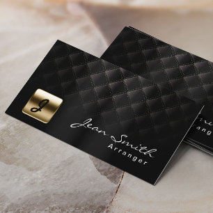 Luxury Black & Gold Music Arranger Business Card