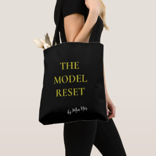 Luxury Black & Gold Parisian Chic Tote Bag - The M