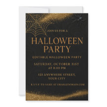 Luxury Black & Gold Spooky Elegant Halloween