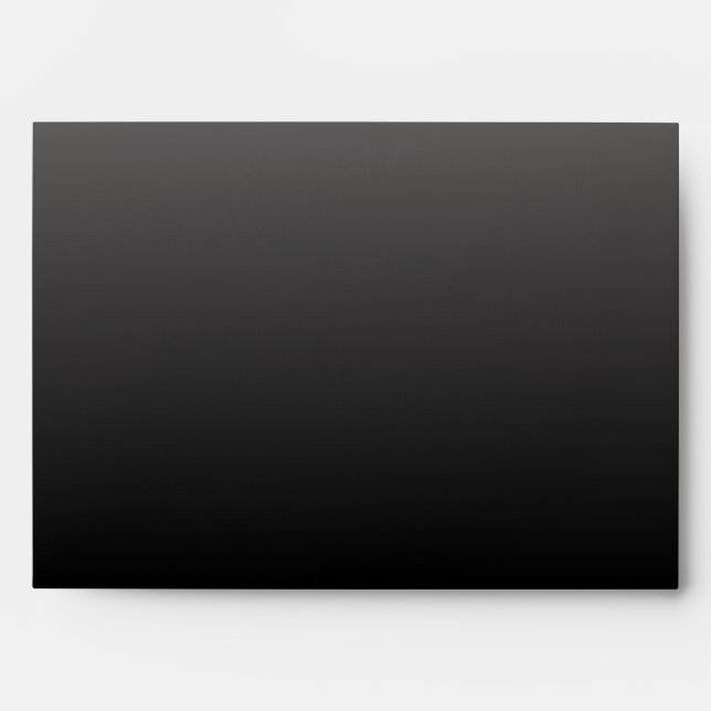 Luxury Black & Gold Wedding Envelope (Front)