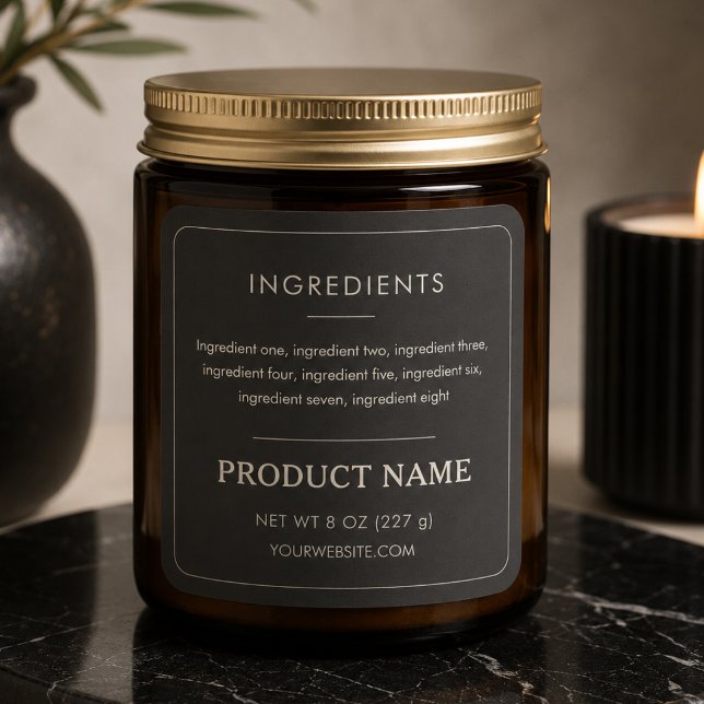 Luxury Black Ingredients Product Label (Creator Uploaded)