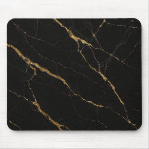 Luxury Black Marble Mouse Pad