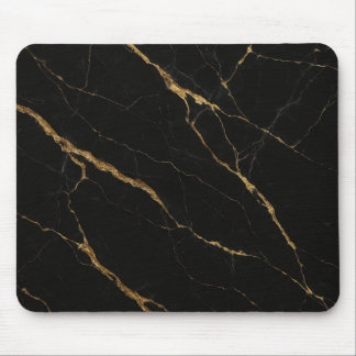 Luxury Black Marble Mouse Pad