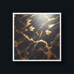 Luxury Black Marble with Golden Leaves - Kintsugi Canvas Print<br><div class="desc">A sophisticated abstract composition featuring deep black marble textures adorned with shimmering gold leaf fractures and floating golden maple leaves. Inspired by the Japanese Kintsugi aesthetic, this piece blends natural elegance with metallic gold highlights, perfect for modern luxury home decor, executive offices, or as a high-end seasonal statement.</div>
