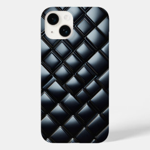Luxury Black Metallic Diamond Phone Case - Sleek 