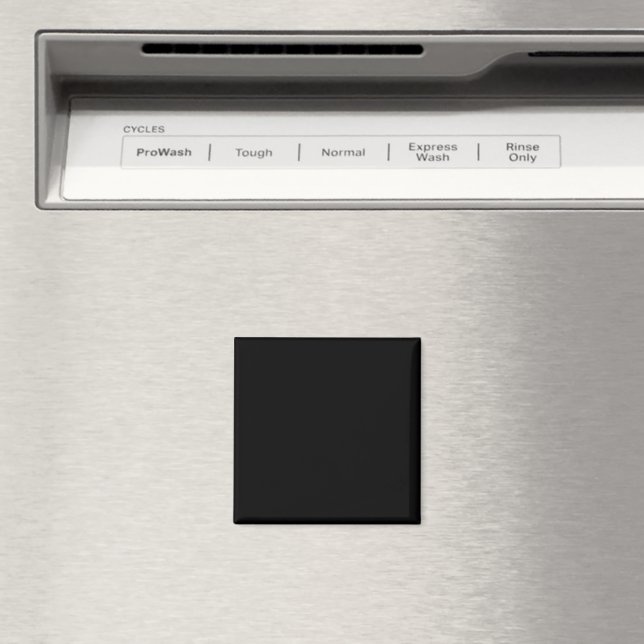 Luxury Black Minimalist Modern Magnet (In Situ (Dishwasher))