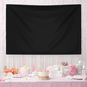 Luxury Black Minimalist Wall Tapestry Banner