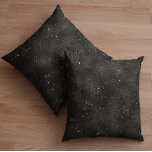 Luxury black monochromatic glittery background cushion<br><div class="desc">Luxury lack monochromatic glittery background with an abstract pattern. Cool modern glam design.</div>