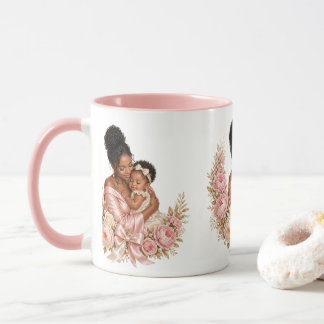Luxury Black Mother and Child Mothers Day Gift mug