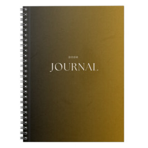 Luxury Black & Mustard Journal 2026