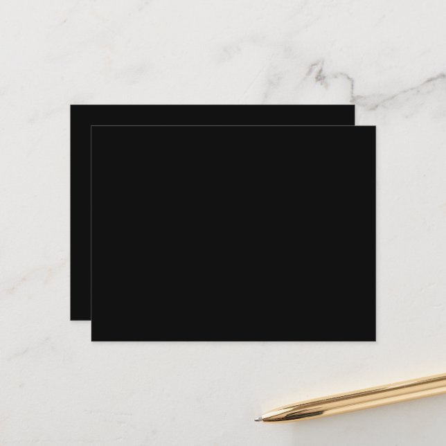 Luxury Black Postcards | Modern Minimalist (Front/Back In Situ)