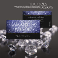 Luxury Black Shimmery Royal Blue Glitters Elegance