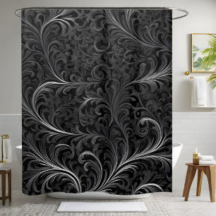 Luxury Black Shower Curtain