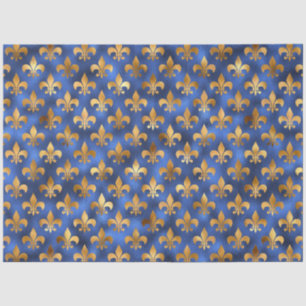 Luxury Blue and Gold Series Design 19 Tissue Paper