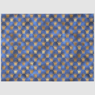 Luxury Blue and Gold Series Design 5 Tissue Paper