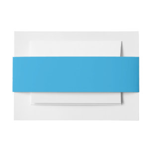 Luxury Blue Belly Bands Elegant Invitations Invitation Belly Band