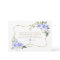 Luxury Blue Flowers Gold Frame Boy Baptism