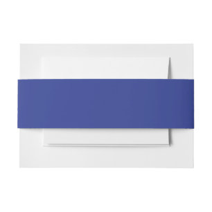 Luxury Blue Invitation Belly Band