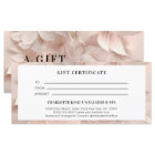 Luxury, Blush-Beige, Flower Gift Certificate