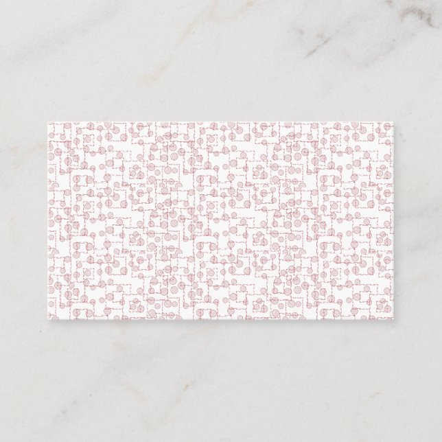Luxury Blush Pink Business Card (Front)