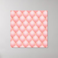 Luxury Blush Pink Rose Gold Diamond Tufted Pattern