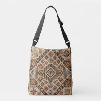 Luxury Boho Crossbody Bag with Authentic Amazigh P