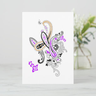 Luxury Botanical Paisley Collection Thank You Card