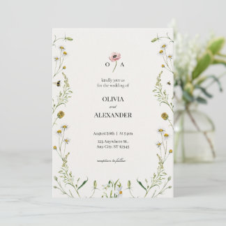 Luxury Botanical Wedding Invitation