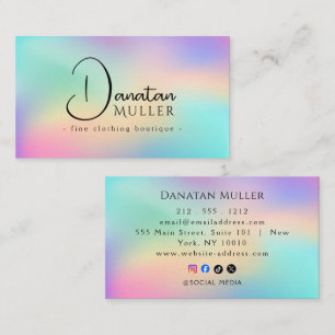 Luxury Boutique opal stone Business Card