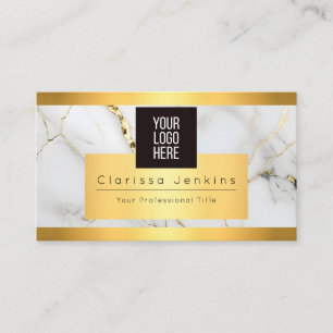 luxury brand Mable and gold finance professional Business Card