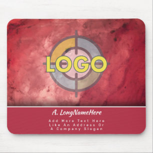 Luxury Brand Ruby Red Crystal Executive Office Mouse Pad