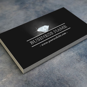Luxury Bright Diamond Jewellery Business Card
