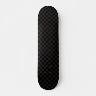Luxury Brown/Black Chequered Skateboard