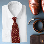 Luxury Burgundy Red Gold Arrow Stylish Pattern Tie<br><div class="desc">This luxury design features a chic gold arrow pattern on a burgundy red background #fashion #fashionable #stylish #trendy #ties #suitaccessories #accessories #gift #gifts #giftsforhim #giftsforguys #giftsformen #birthday #birthdaygifts #fathersday #fathersdaygifts</div>