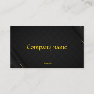 Luxury Business card, gold, for company Card