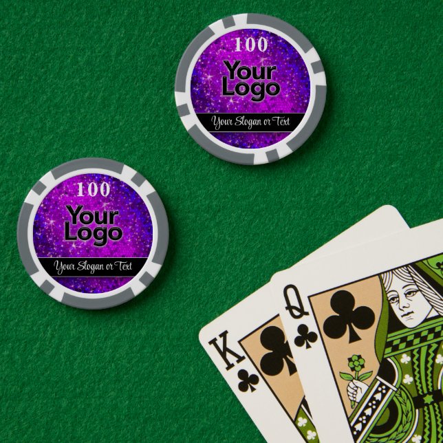 Luxury Business Logo Corporate Event Office Party Poker Chips (Poker Table (Double))