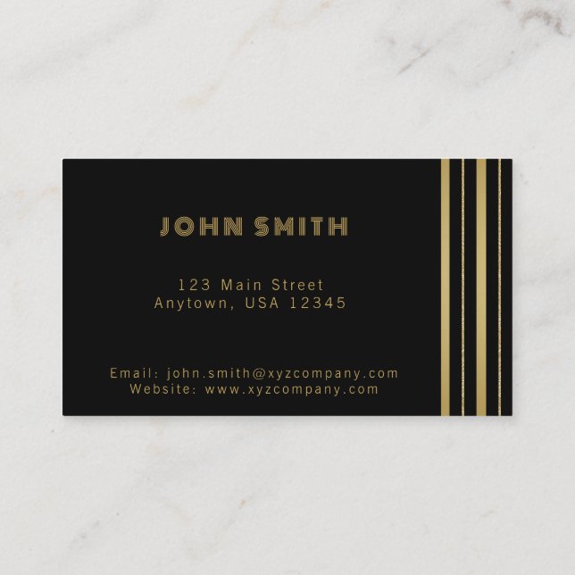 Luxury Business Solutions Card (Back)