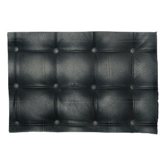 Luxury Buttoned Leather Texture Pillowcase