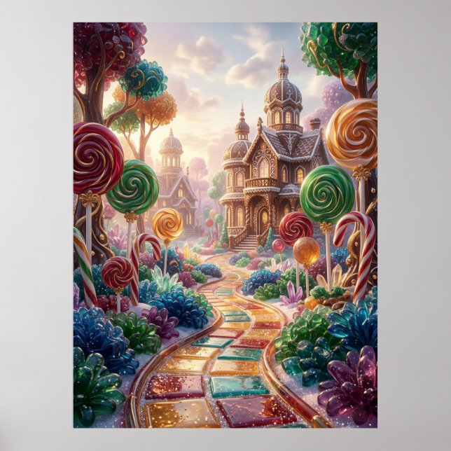 Luxury Candy Forest Dreamscape Poster (Front)