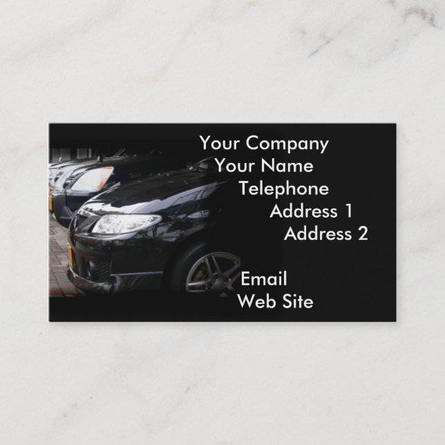 Luxury Car Dealer Business Card (Front)