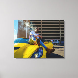 Luxury Car Stretched Canvas Print