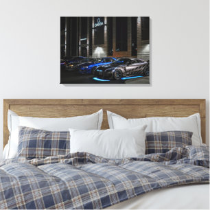 Luxury Cars Stretched Canvas Print